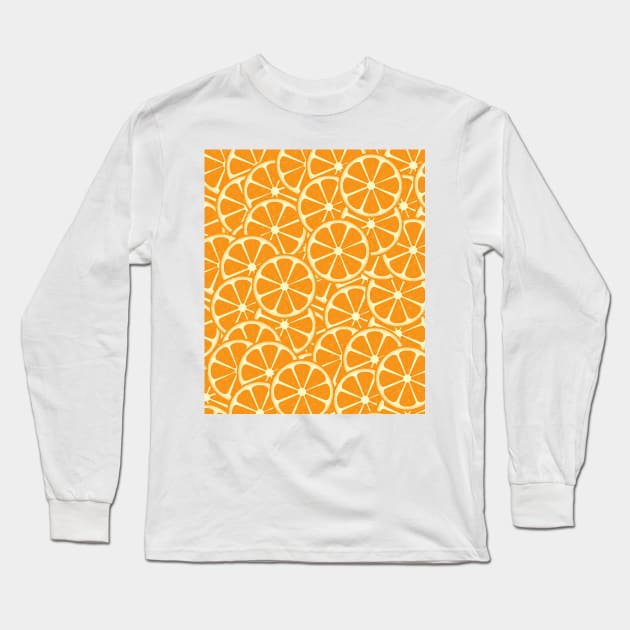 Orange Slices Long Sleeve T-Shirt by planetary